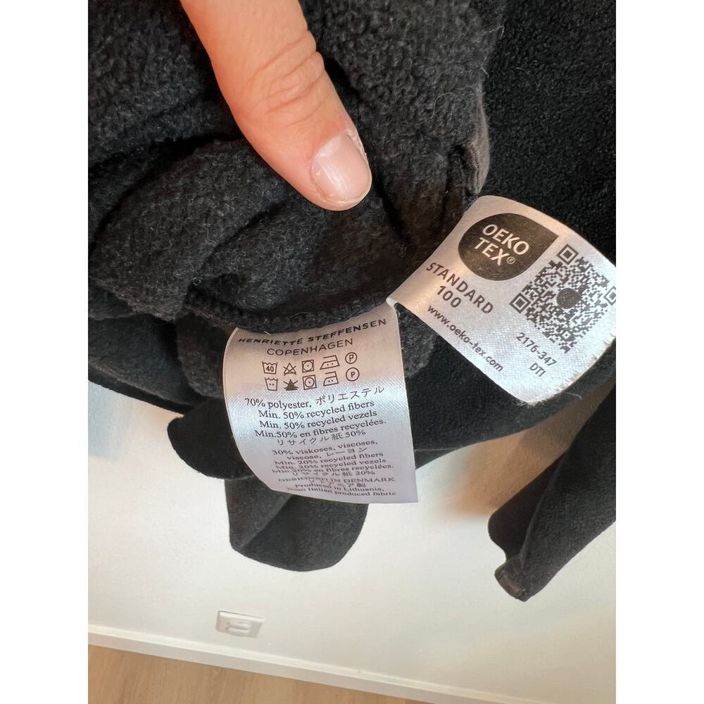 Henriette Steffensen Copenhagen Gray Minimalist Fleece Pullover Women's XL - Picture 5 of 5